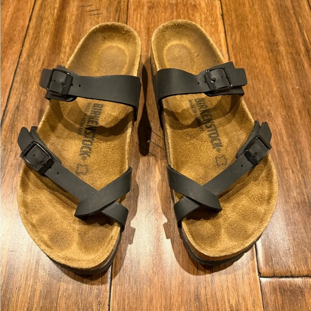 Birkenstock Mayari Black 38 Narrow Birkibuk - Picture 1 of 7